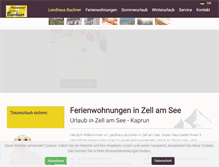 Tablet Screenshot of ferienwohnungen-zellamsee.at